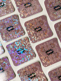 Fox Manor Holographic Vinyl Sticker