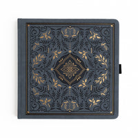 Storybook in Navy Dot Grid Pocket Journal