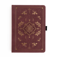 Storybook in Plum Dot Grid Pocket Journal