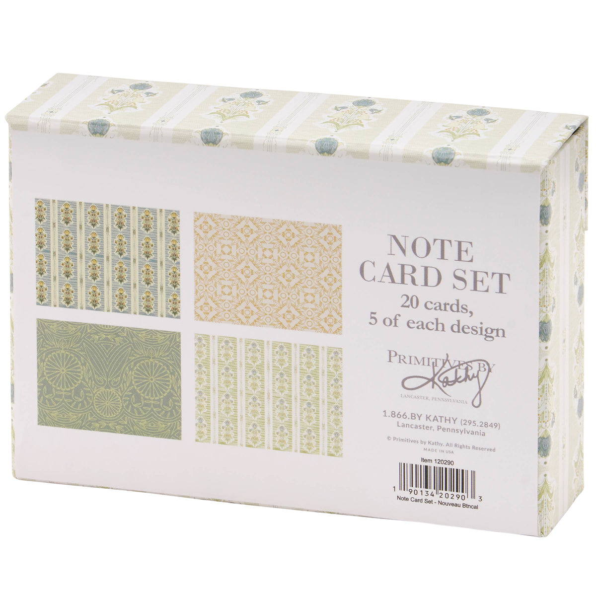 Art Nouveau Botanical Note Card Set