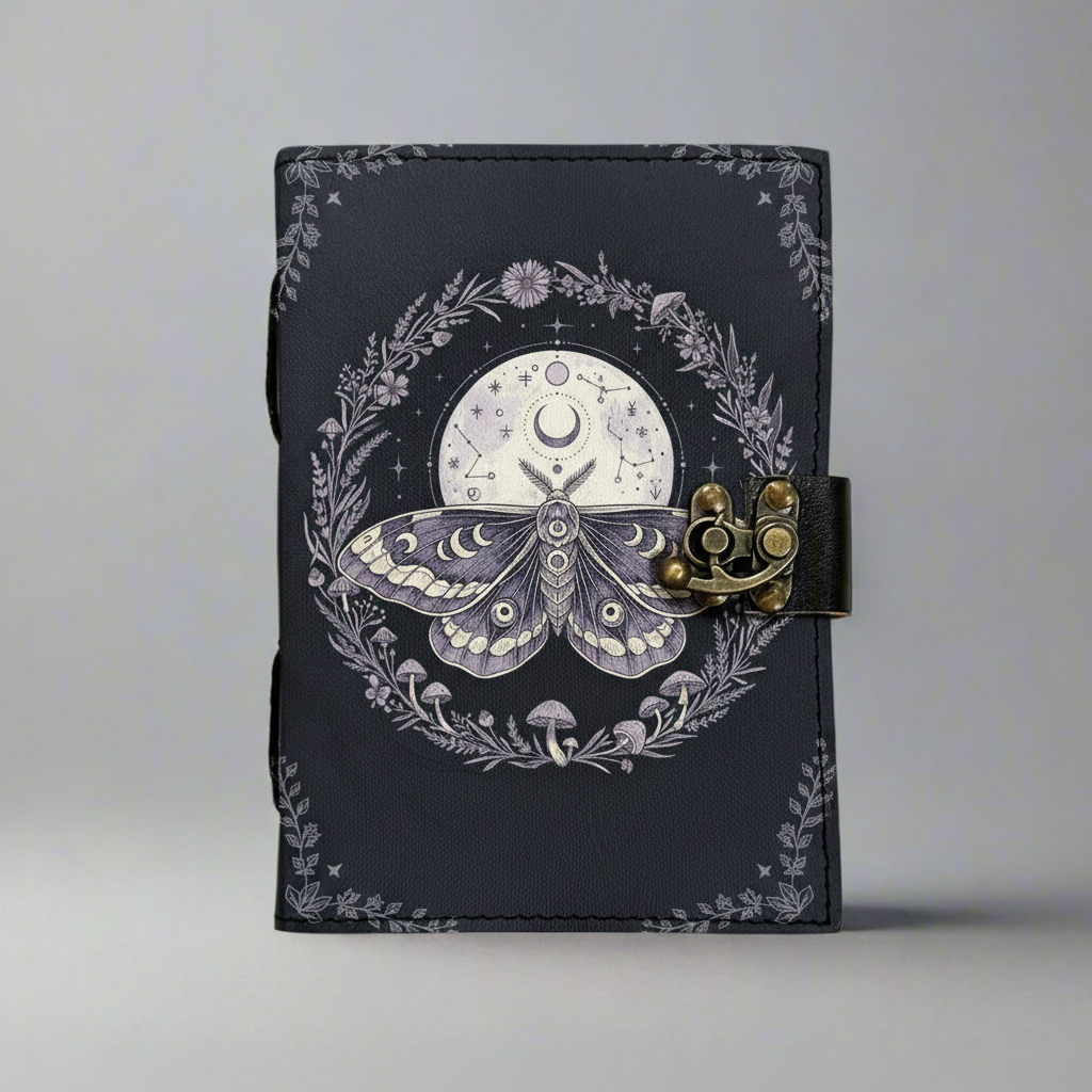 Botanical Moth Leather Journal