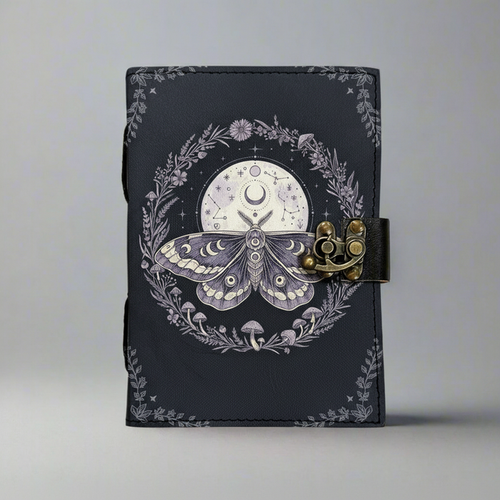 Botanical Moth Leather Journal