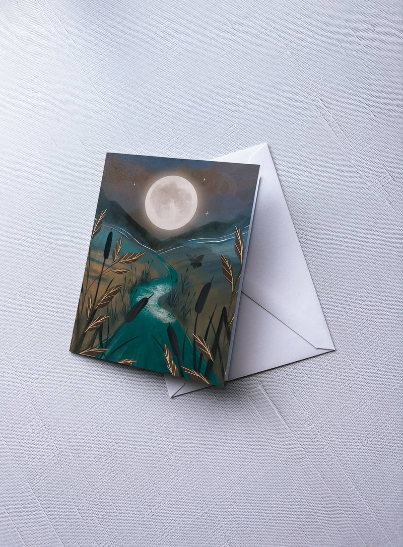 Moon River Greeting Card