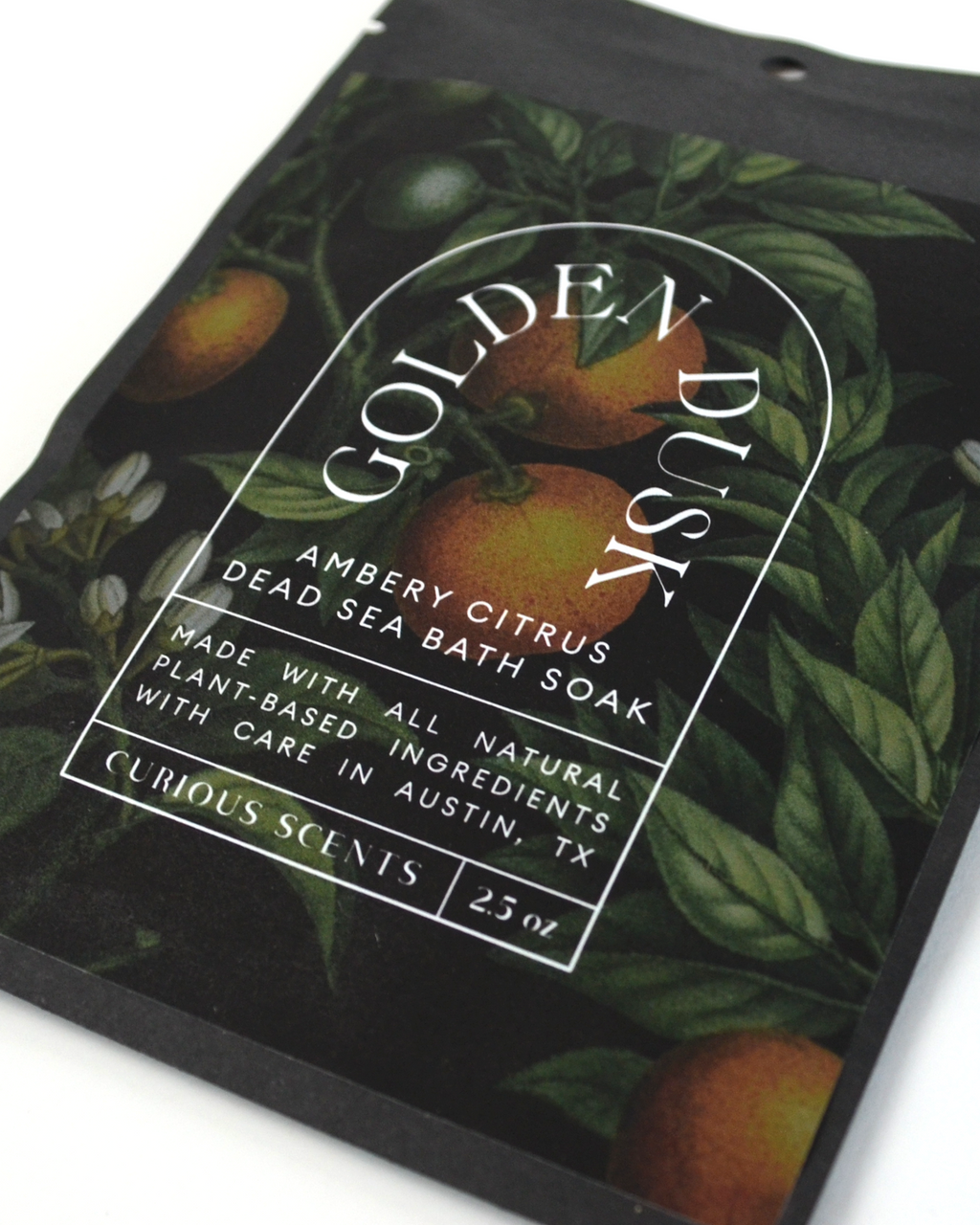 Golden Dusk Amber Citrus Bath Salt Soak