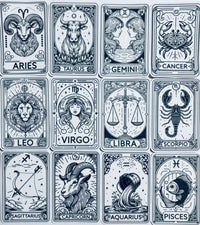 Tarot Themed Zodiac Stickers