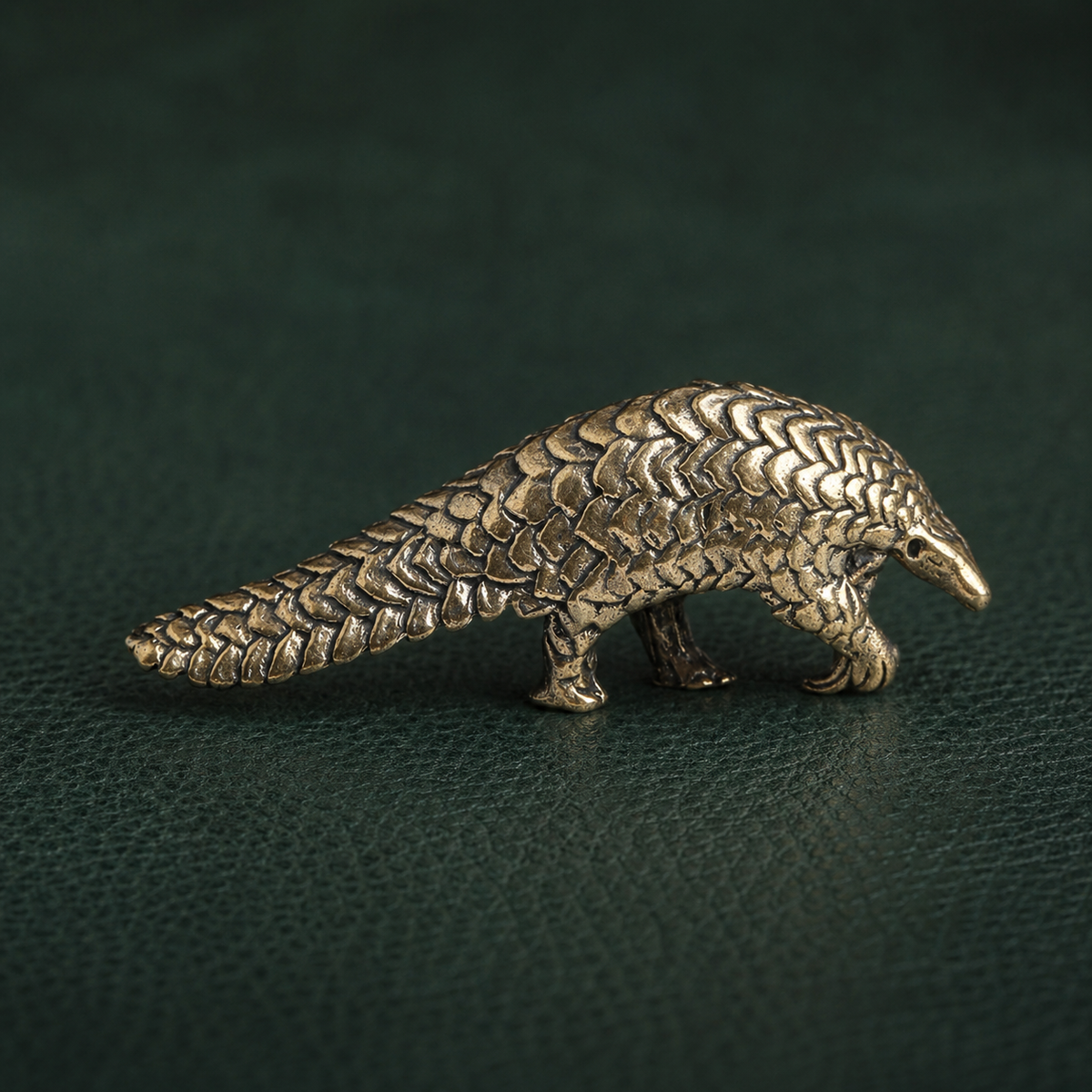 Antique Brass Pangolin Figurine