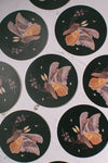 Wildflower Moth Vinyl Sticker