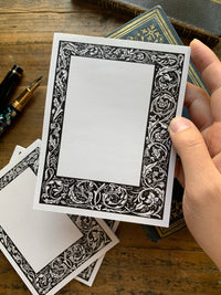 Winding Floral Border Notepad