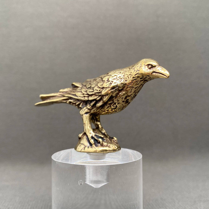 Brass Crow Decoration