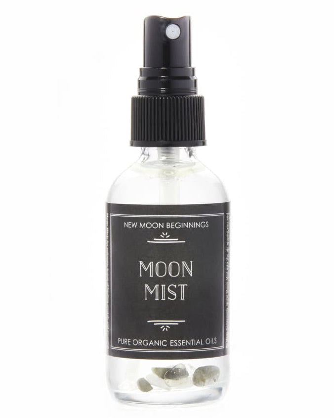 Moon Mist Spray with Crystal Chips and Essential Oils