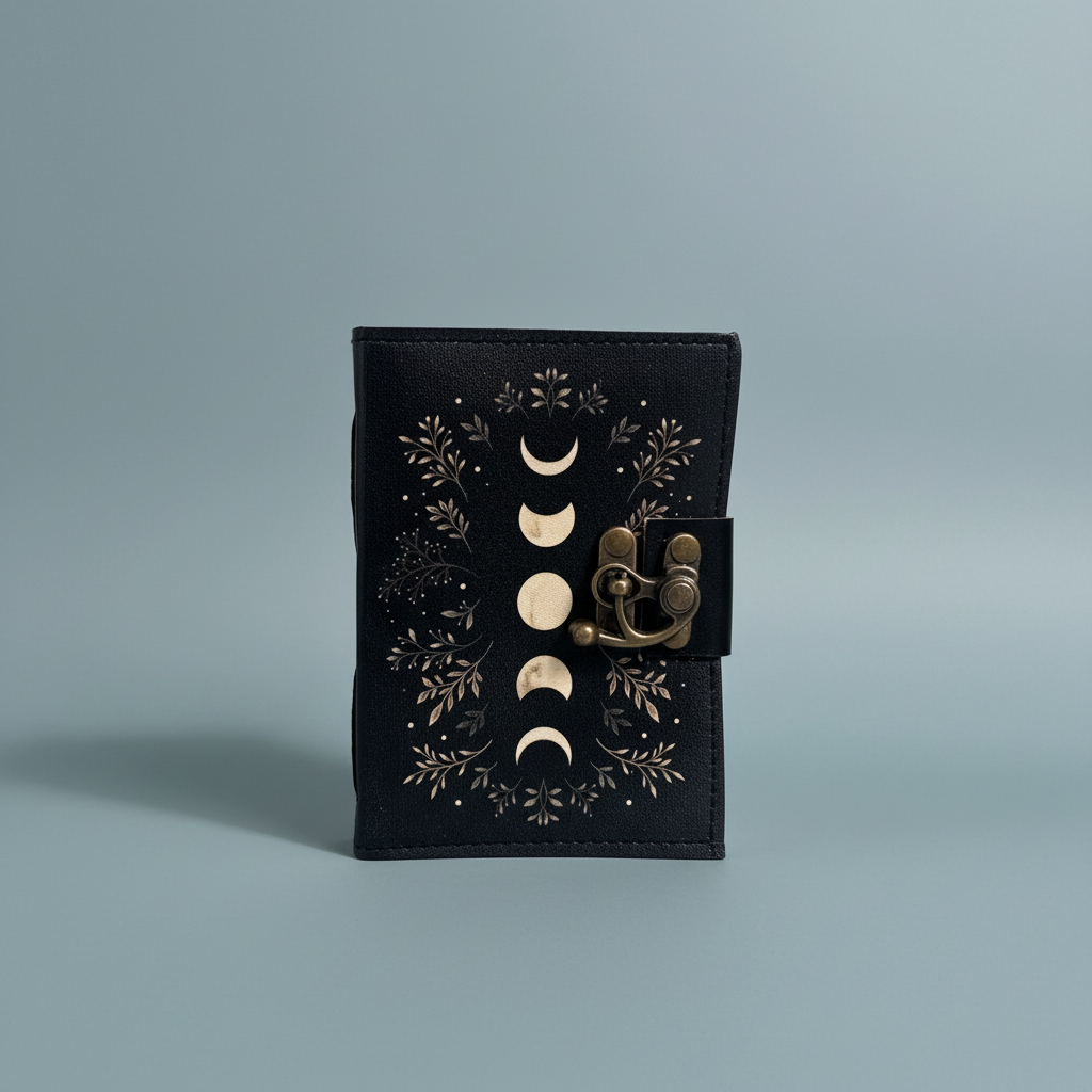 Mini Leatherbound Moon Phase Journal