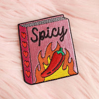 Spicy Book Embroidered Patch