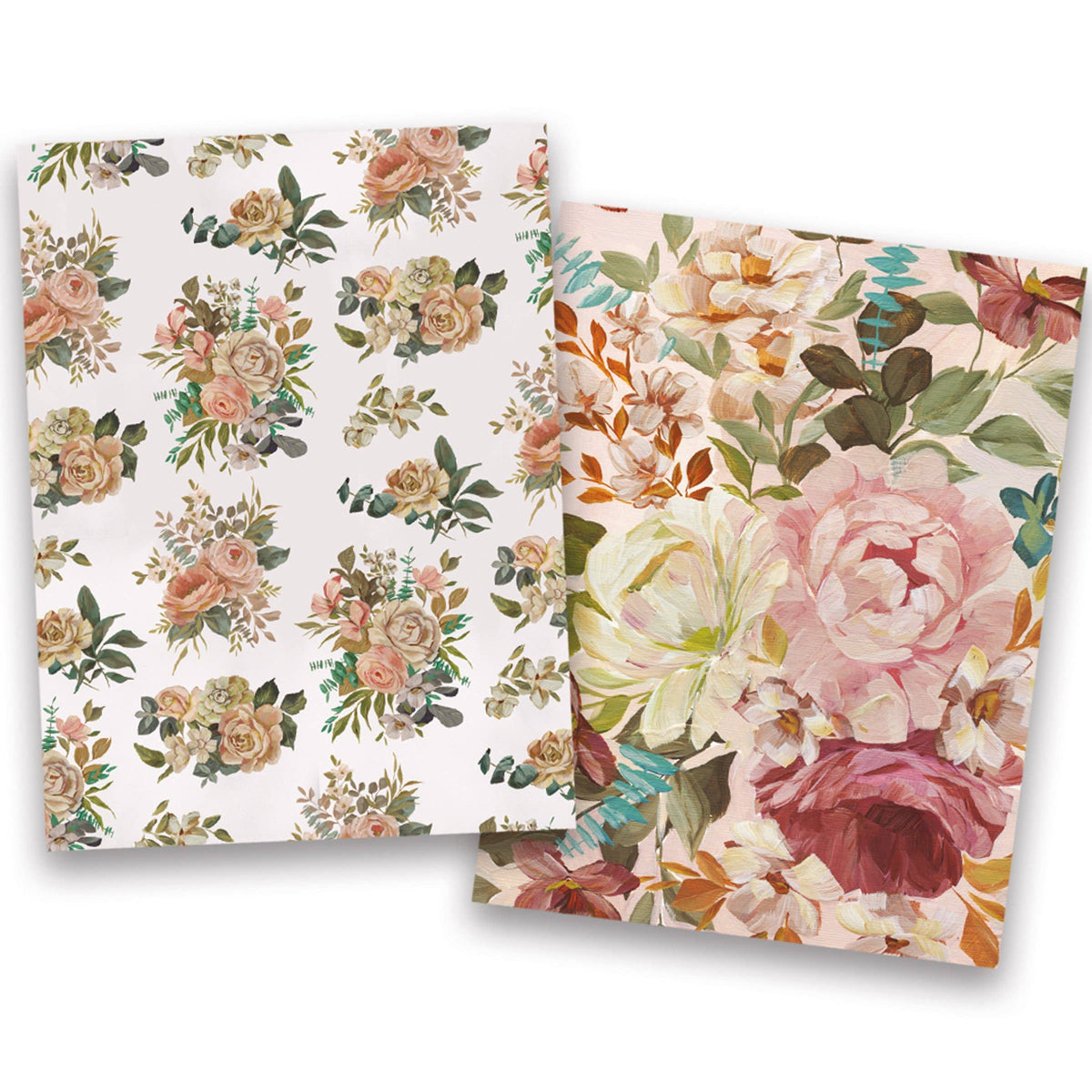 Cabbage Rose Notecard Set | Watercolor Floral Stationery
