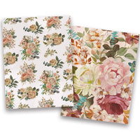 Cabbage Rose Notecard Set | Watercolor Floral Stationery