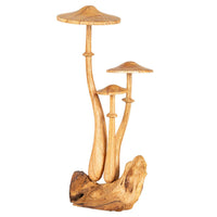 Wooden Mushroom Decoration
