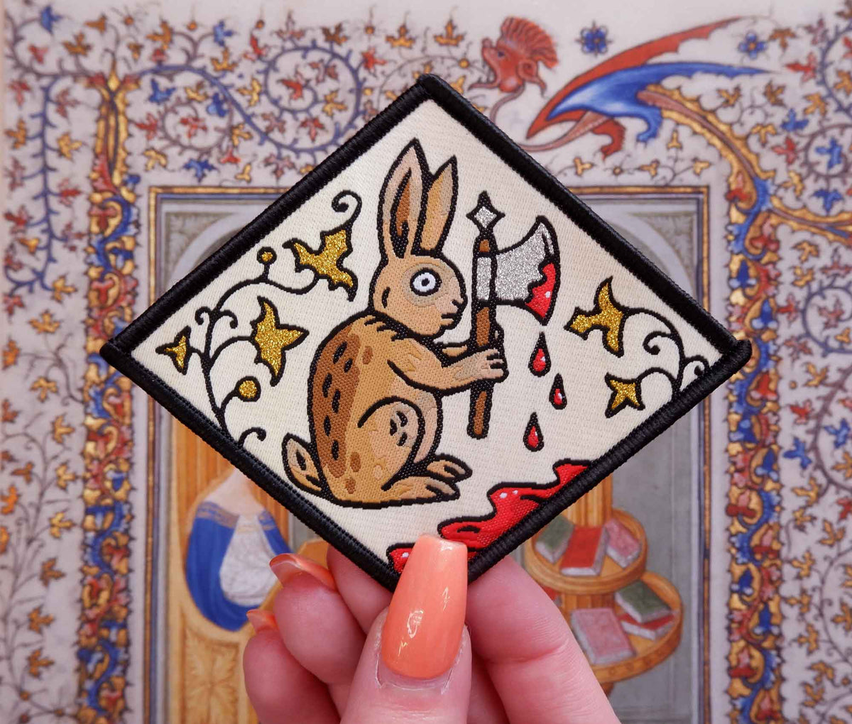 Murder Rabbit Embroidered Patch
