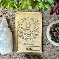 Isis Deity Card | Altar Decor | Wall Art | Shelf Leaner