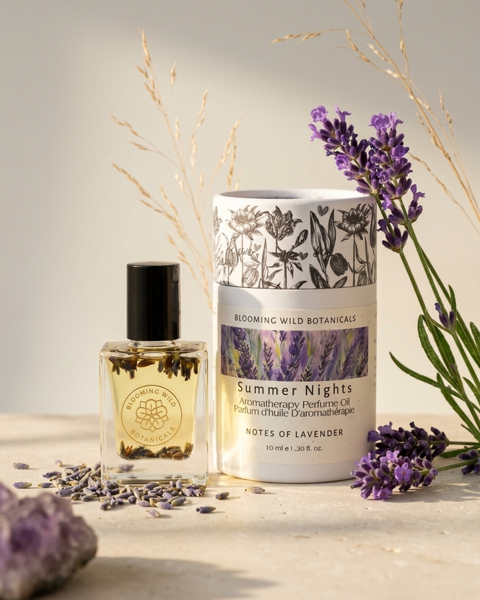 Summer Nights Aromatherapy Perfume Oil with Lavender