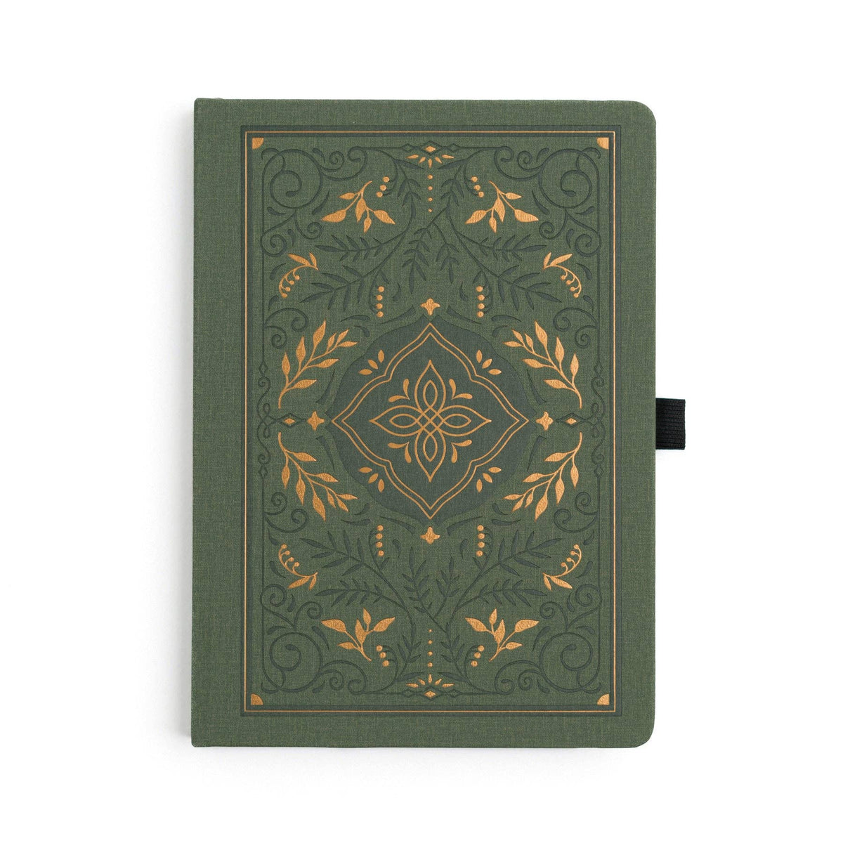 Storybook In Vintage Olive Dot Grid Notebook