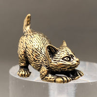 Brass Kitten Decoration