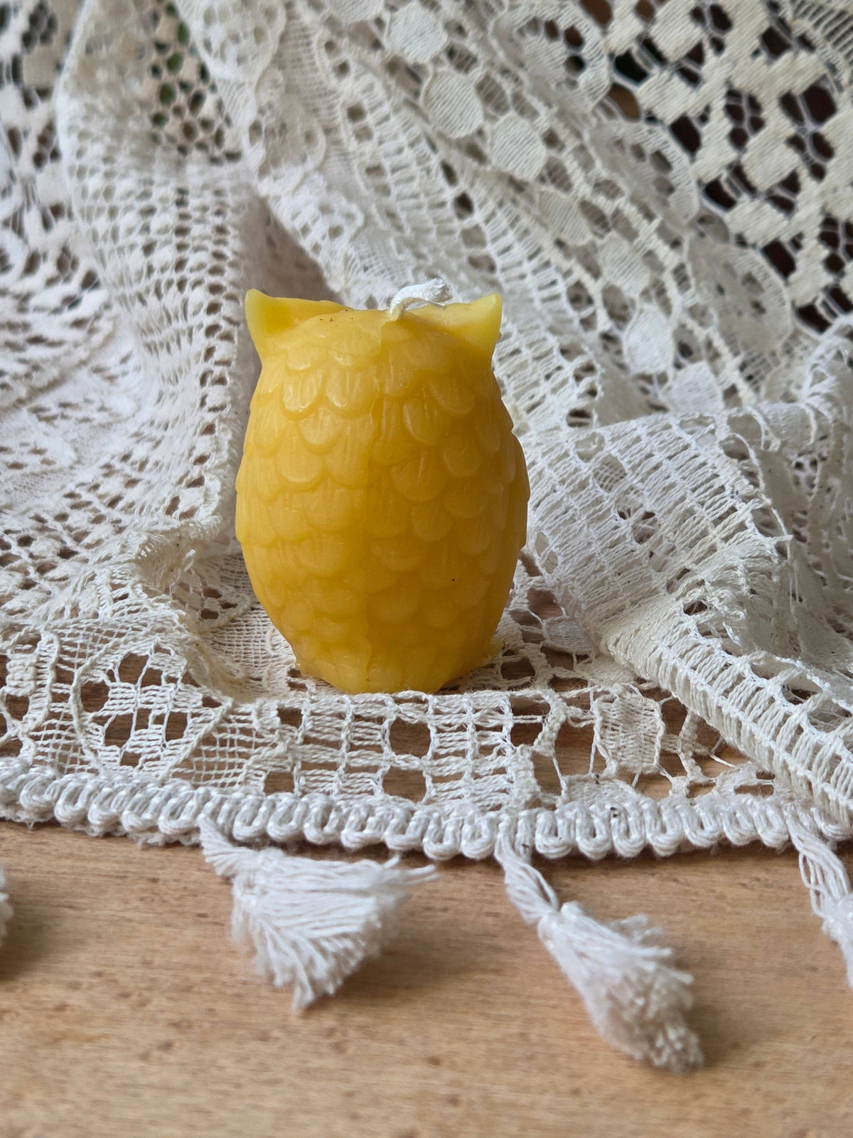 Beeswax Owl Candle