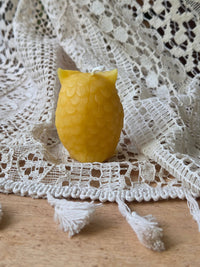 Beeswax Owl Candle