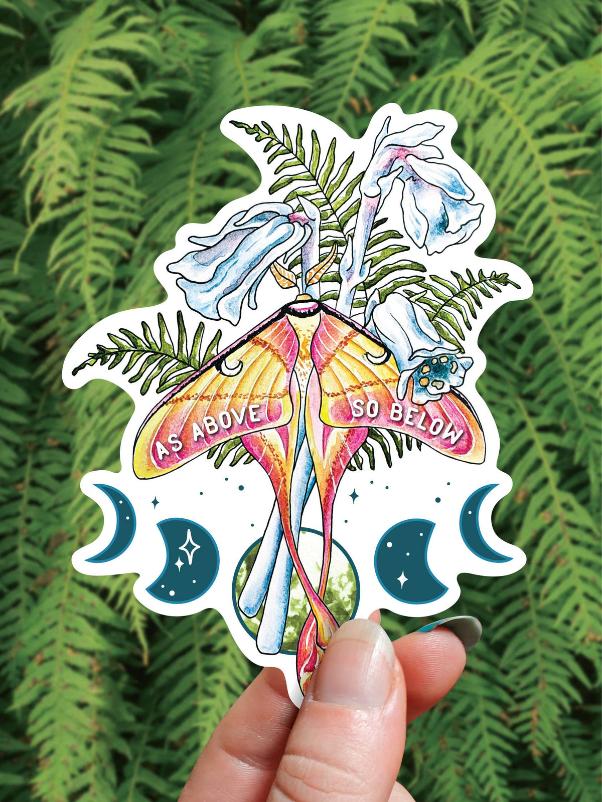 As Above So Below Ghost Plant Vinyl Sticker