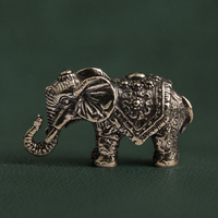 Antique Brass Lucky Elephant Figurine