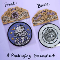 Grumpy Toad Witch Embroidered Patch