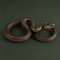 Antique Brass Coiled Serpent