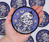 Grumpy Toad Witch Embroidered Patch