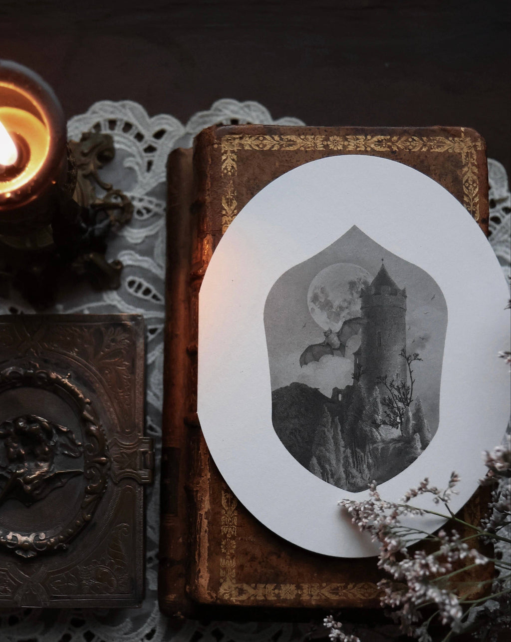 Dark Kingdom Oval Greeting Card