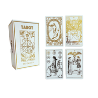 White Gold Rider Waite Tarot Deck