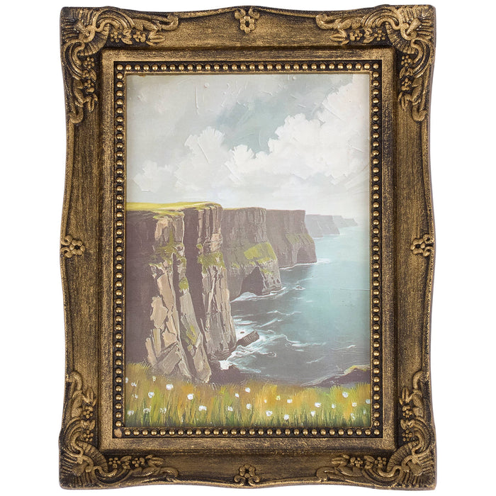 Vintage Irish Coast Framed Wall Art | Rugged Shores & Celtic Calm