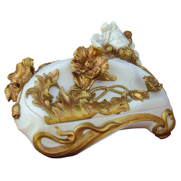 Floral Bliss Art Nouveau Inspired Jewelry Box