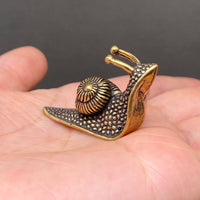 Brass Curious Snail Decoration