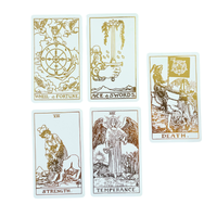 White Gold Rider Waite Tarot Deck