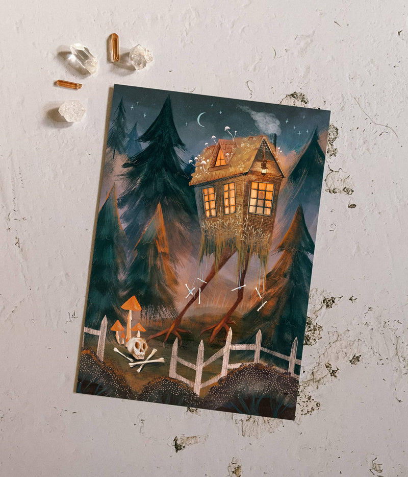 Baba Yaga's Cabin Art Print