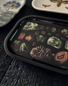 Crystals & Minerals Vintage Illustration Metal Trinket Tray