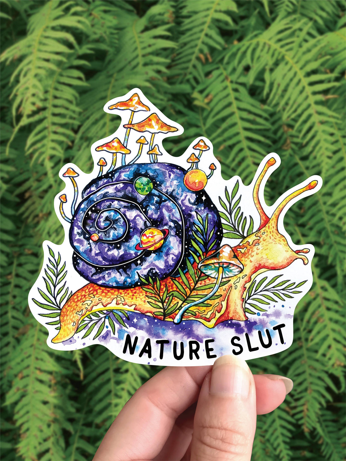 Galaxy Snail Vinyl Sticker