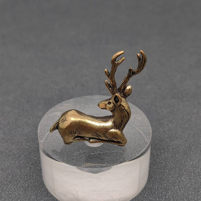 Brass Elk Figurine