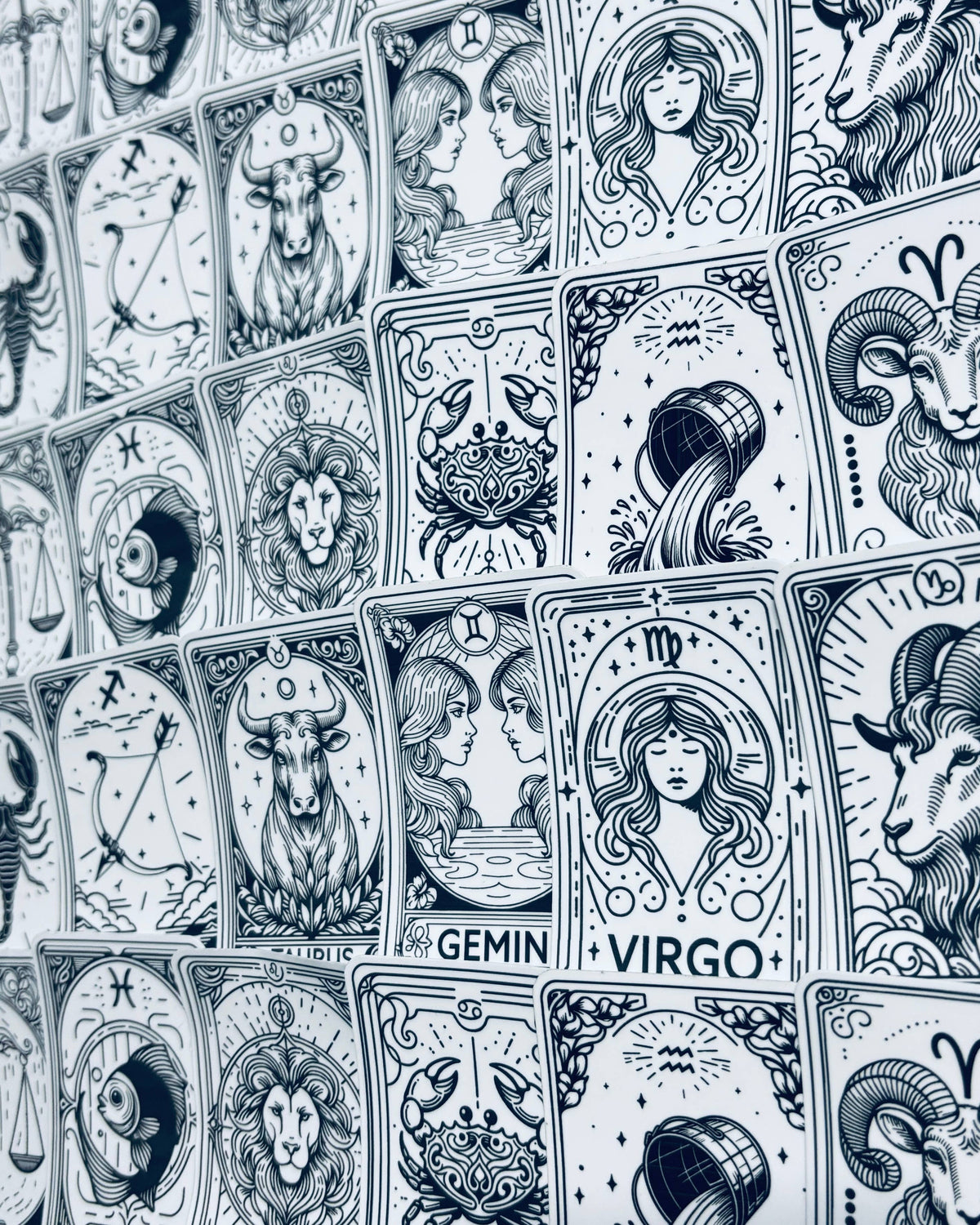 Tarot Themed Zodiac Stickers