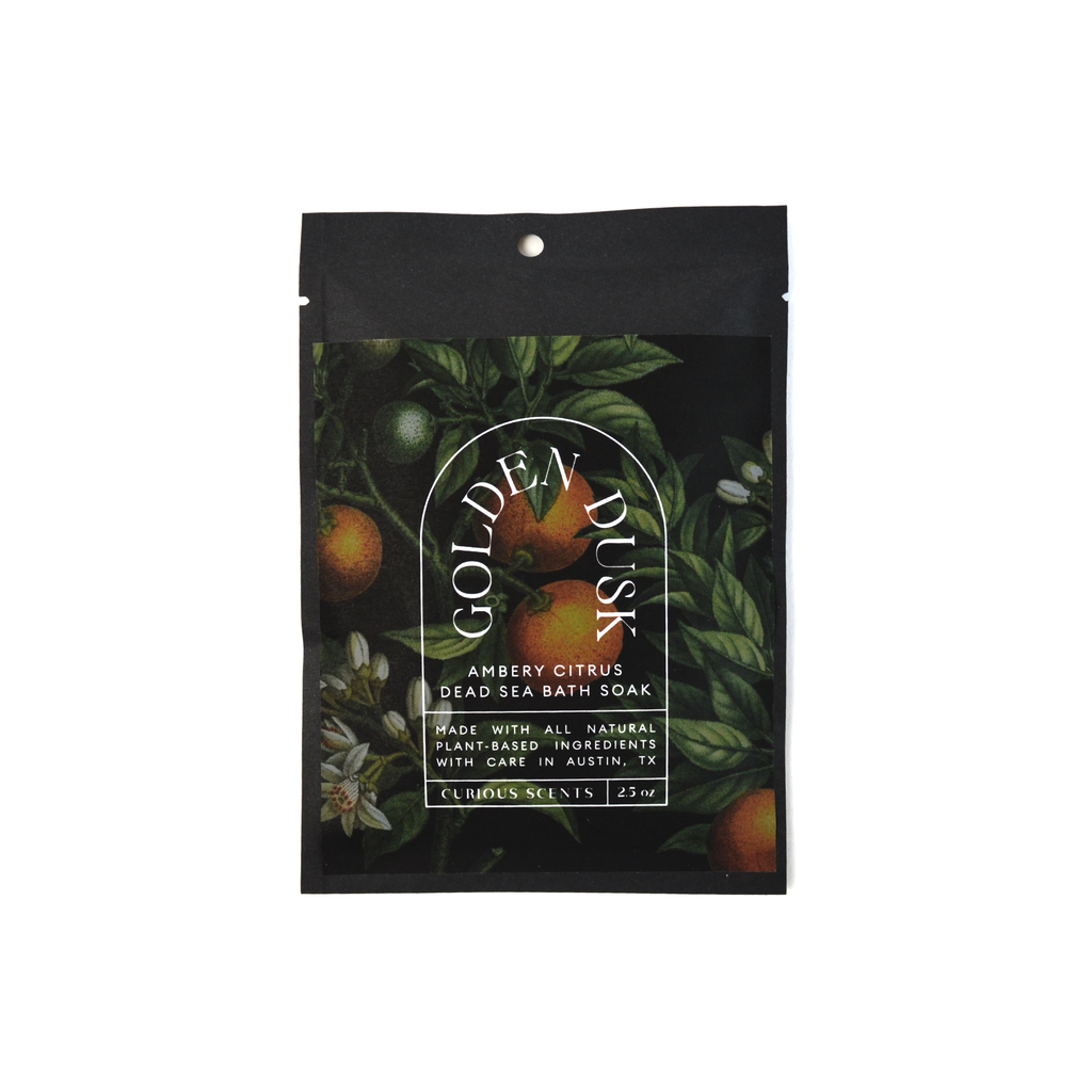 Golden Dusk Amber Citrus Bath Salt Soak
