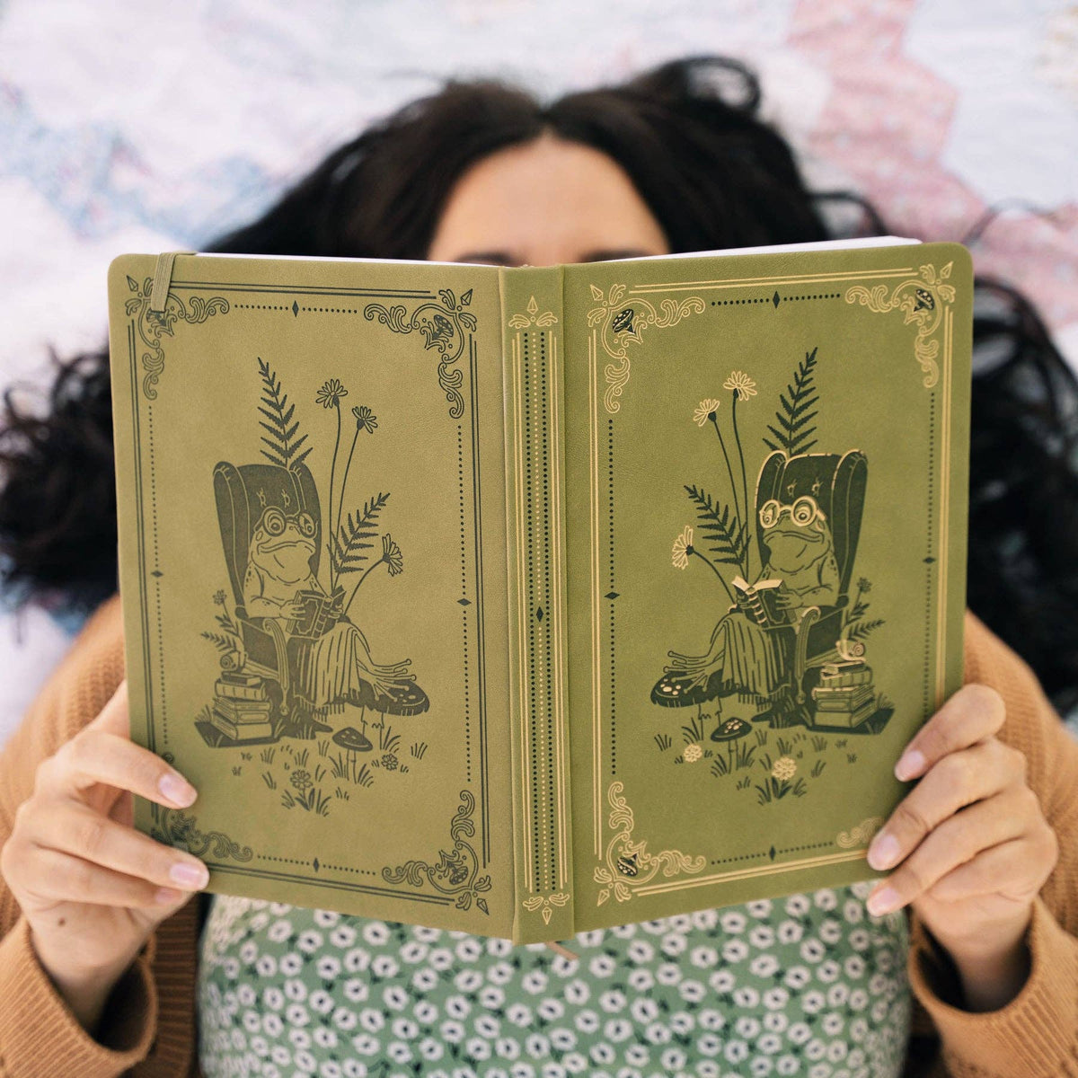 Literary Frog Dot Grid Pocket Journal