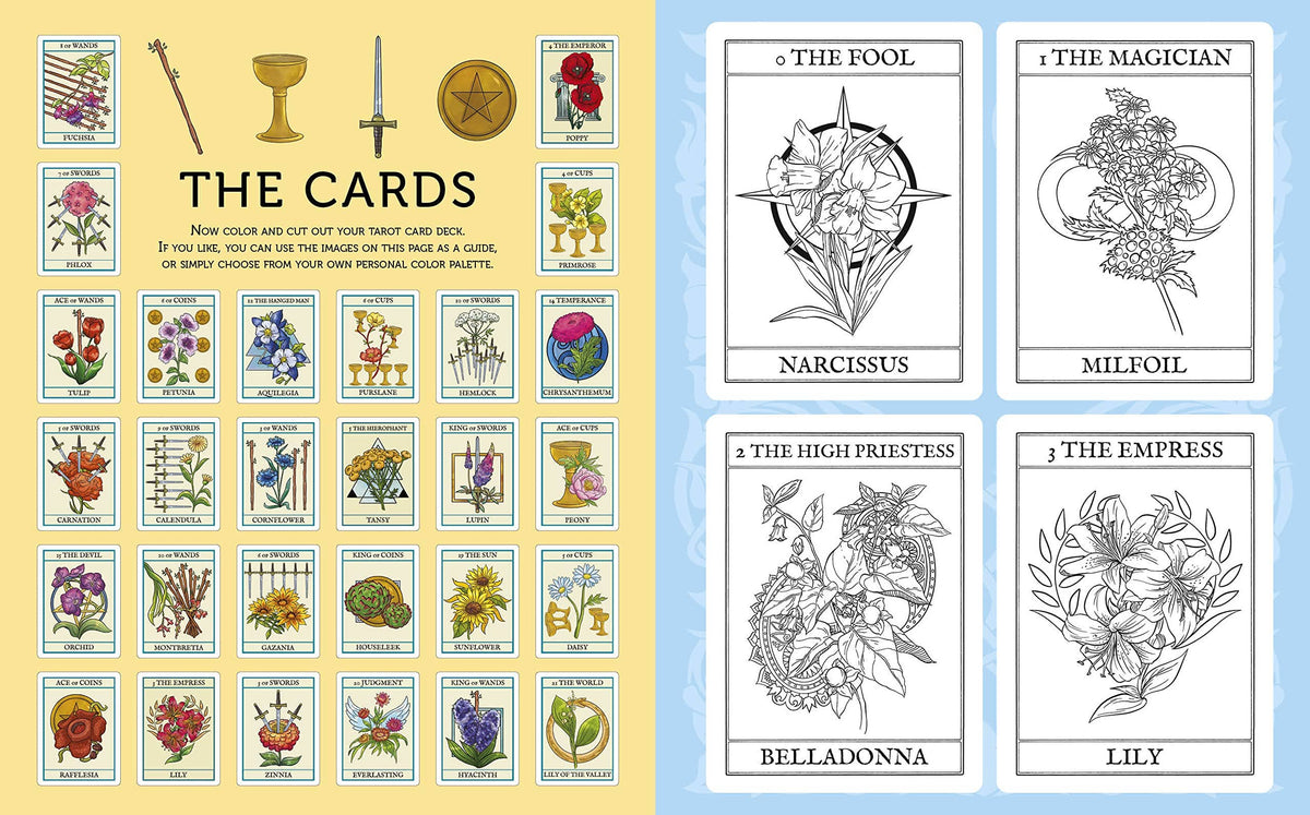 Create Your Own Flower Tarot Pack by Sahar Huneidi-Palmer