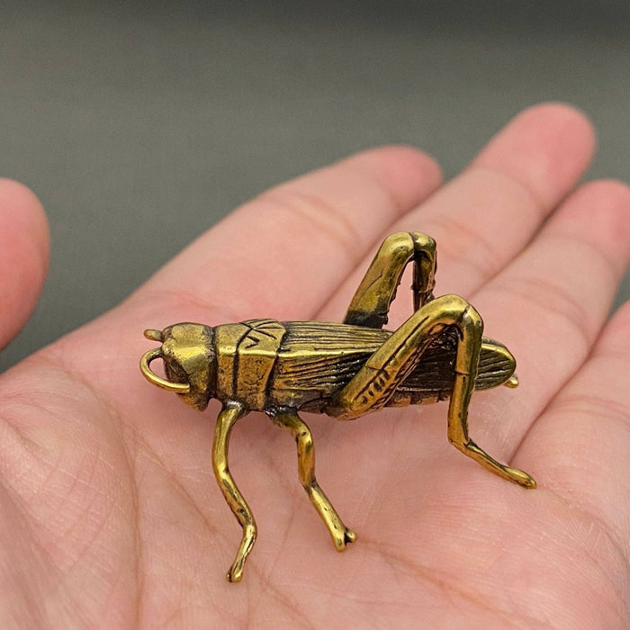 Brass Grasshopper Decoration