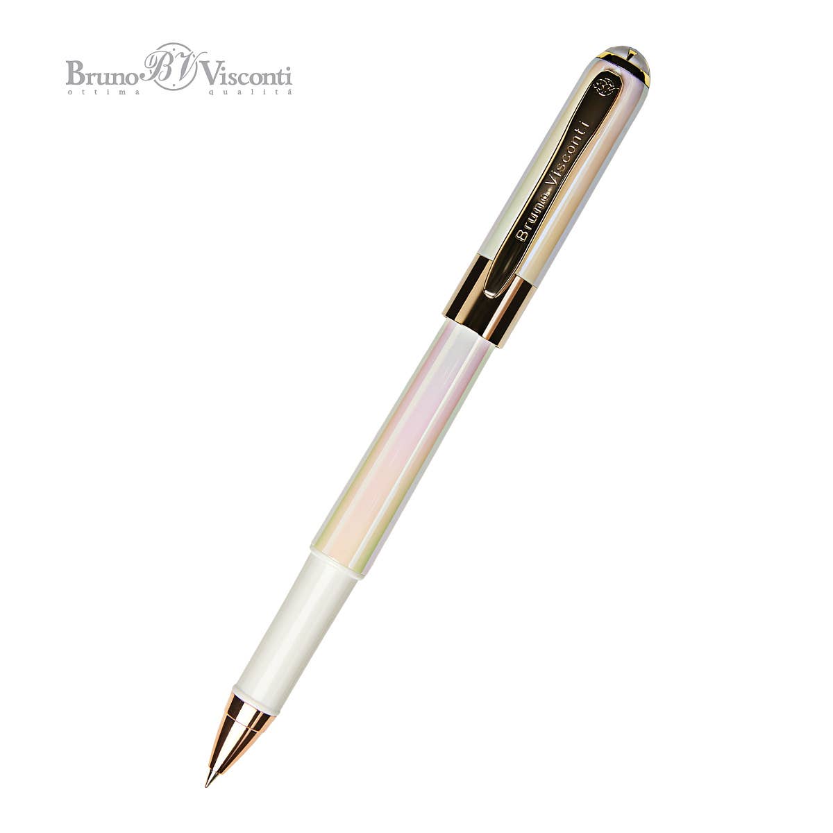 Pearlescent White Monaco Fine Point Soft Touch Pen, 0.5mm