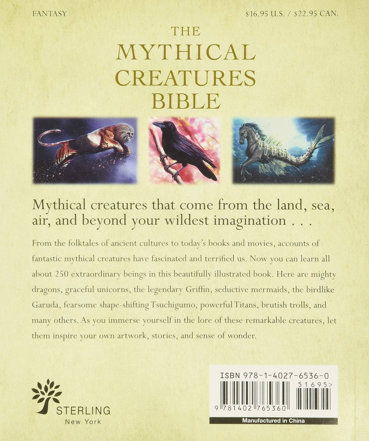 Mythical Creatures Bible by Brenda Rosen