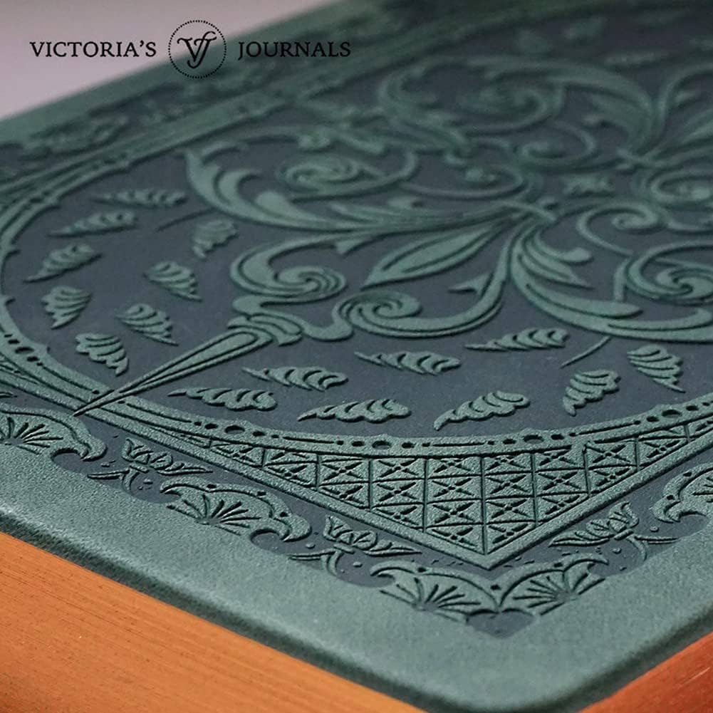 Emerald Green Leather Style Journal