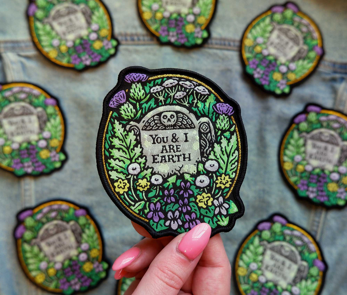 You and I Are Earth Embroidered Patch